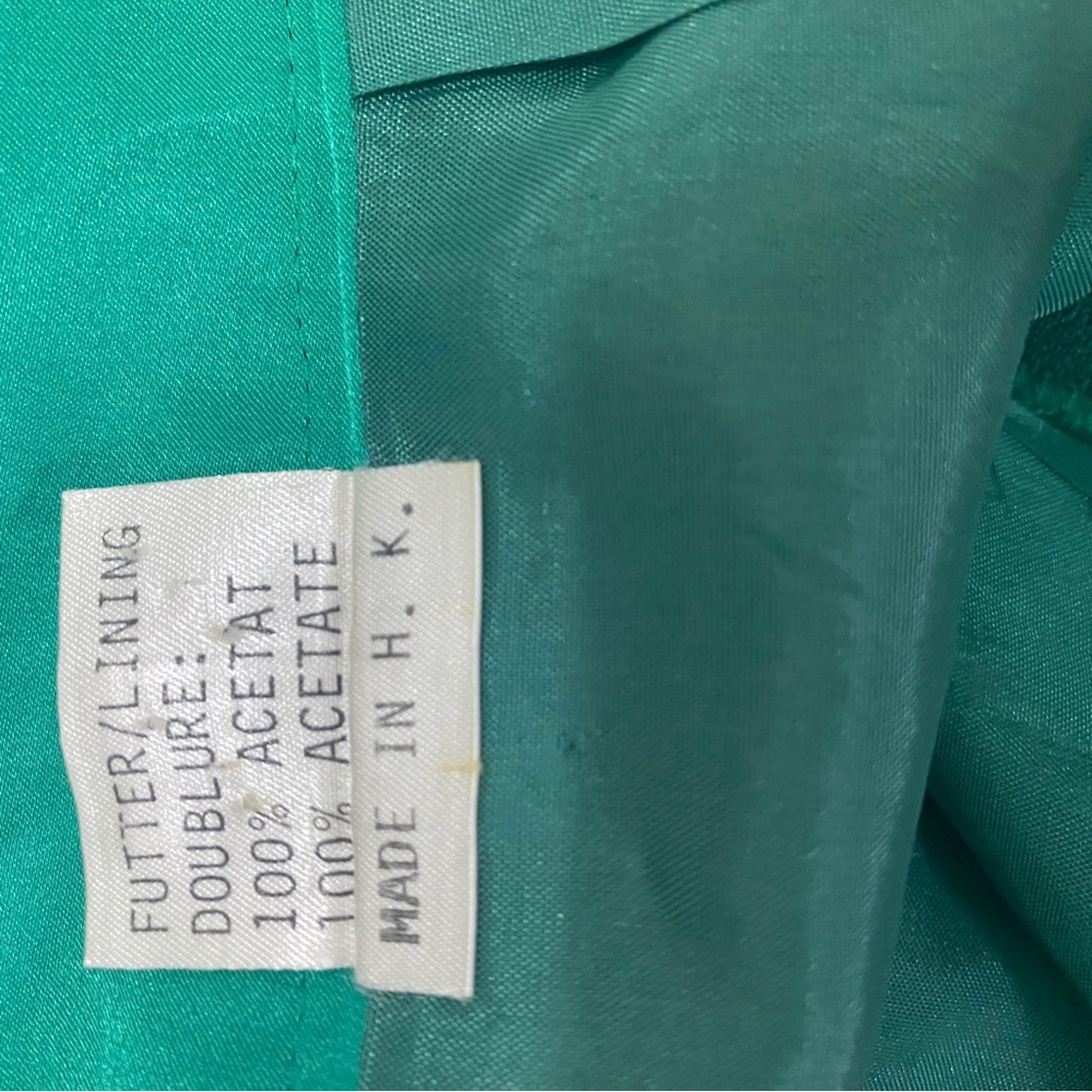 Lutz Teutloff Quiet Luxury Green Skirt, See Measurements, Fully Lined - Picture 6 of 8